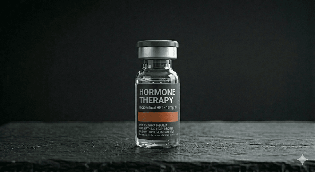 Hormone therapy vial
